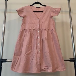 DONATED ✨ 2 DRESS BUNDLE✨ SHEIN Pink BabyDoll dress & SHEIN blue baby doll dress